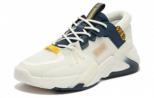 361° Vast Cushioning, Wear Resistant Low Top Casual Shoes Men's White Blue 1 2997419