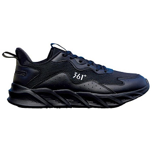 361° Cushioned Slip-Resistant Low-Top Running Shoes Men's Black White 1 2997455