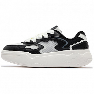 361° Slip-Resistant Height Increasing Low-Top Skateboard Shoes Women's White Black
