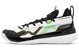 361° Burning Battle 3.0 Cushioned Wear-Resistant Breathable Low-Top Basketball Shoes Men's White Black