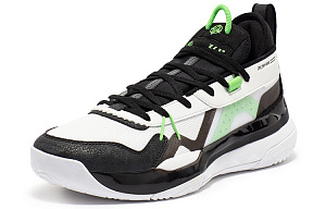 361° Burning Battle 3.0 Cushioned Wear-Resistant Breathable Low-Top Basketball Shoes Men's White Black 1 2997739