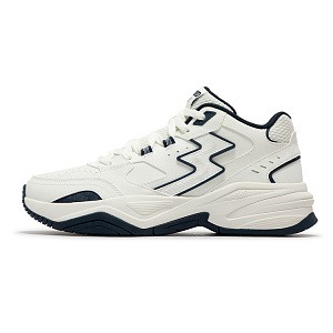 361° Sailing Series Anti-Slip And Wear-Resistant Warm Mid-Top Casual Shoes Men's White Blue
