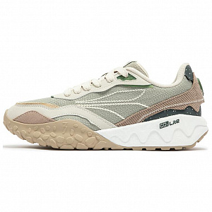 361° Shortbread 2 Anti-Slip And Wear-Resistant Breathable Low-Top Chunky Sneakers Women's Washed Green Oat Milk