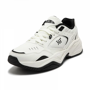 361° Sailing Series Wear-Resistant Slip-Resistant Low-Top Chunky Sneakers Women's White Black 1 2998138