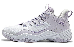 361° Cushioning Wear-Resistant Low-Top Basketball Shoes Men's White Purple