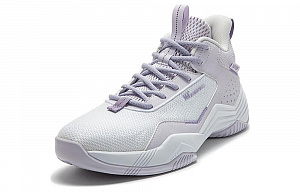 361° Cushioning Wear-Resistant Low-Top Basketball Shoes Men's White Purple 1 2998533