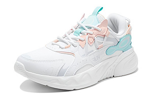 361° Dragon Eyes Lightweight Low Top Running Shoes Women's White Cyan 1 2998611