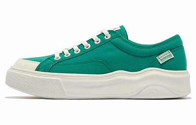 361° Love Summer Anti Slip Wear Resistant Low Top Skateboard Shoes Women's Green White