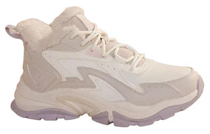 361° Durable Warm High-Top Chunky Sneakers Women's White 1 2998706