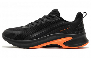361° Cushioning Wear-Resistant Low-Top Running Shoes Men's Black Orange