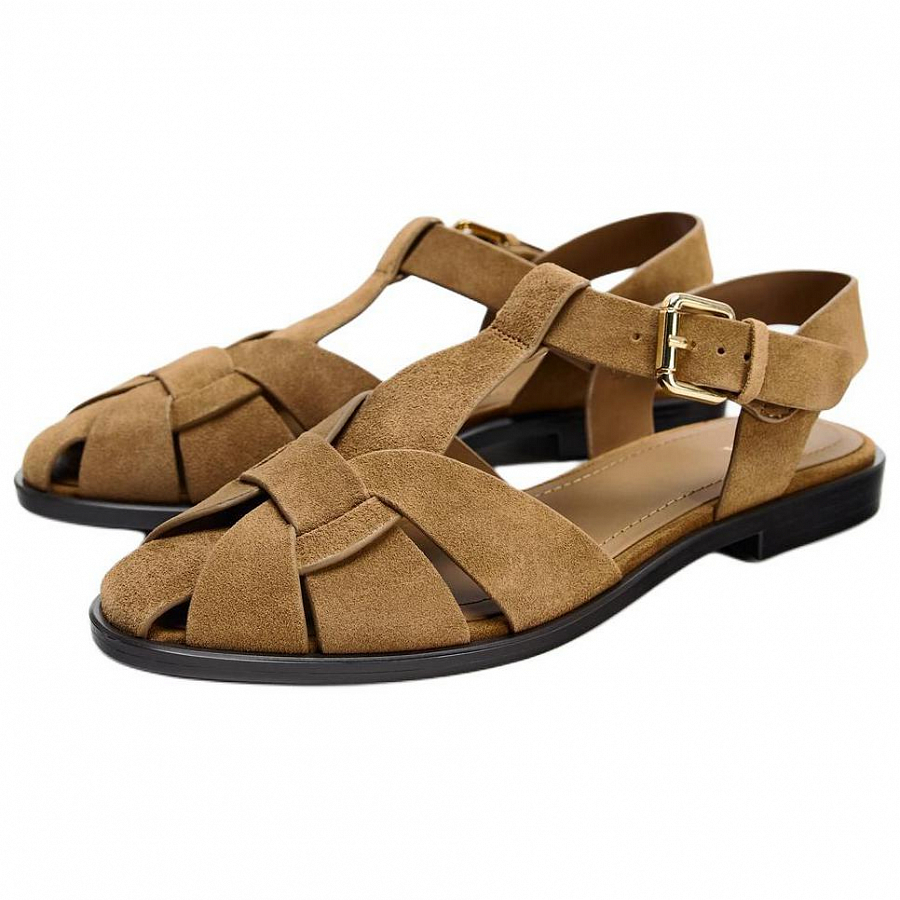ZARA Roman Sandals Women's Brown купить в интернет-магазине Yoocart с быстрой доставкой по России.