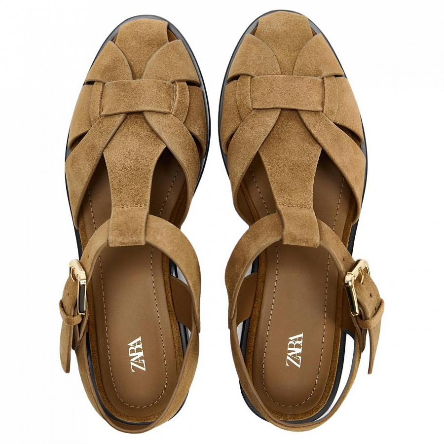 ZARA Roman Sandals Women's Brown купить в интернет-магазине Yoocart с быстрой доставкой по России.