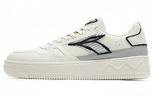 361° Thousand Thoughts Series Anti-Slip Wear-Resistant Low-Top Skateboard Shoes Men's White Gray