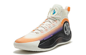 361° AG 4 SOAR CQT Cushioning Anti-Slip Wear-Resistant Breathability High-Top Basketball Shoes Men's White Orange 1 2998981