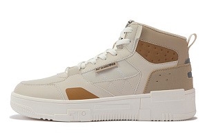 361° Anti-Slip Wear-Resistant Mid-Top Winter Padded Sports Casual Shoes Oat Milk/Wheat Brown