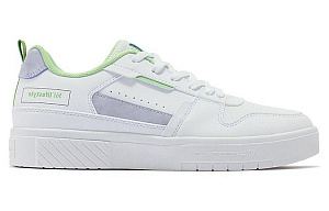 361° Anti-Slip Wear-Resistant Low-Top Skateboard Shoes Women's White Purple Green 1 2999126