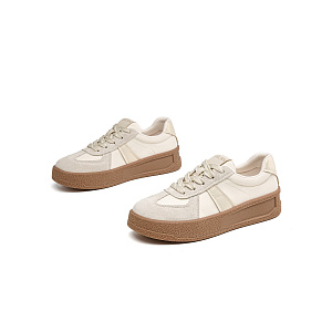 EBLAN Low Top Skateboard Shoes Women's Beige 1 2999156