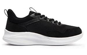 361° Anti Slip Wear Resistant Low Top Running Shoes Women's Black White 1 2999209