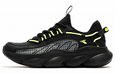 361° Abrasion Resistant Breathable Low Top Running Shoes Women's Black