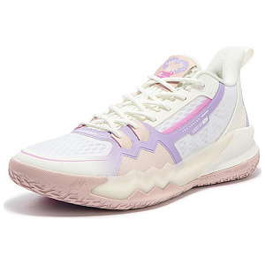 361° Wear-Resistant Low-Top Basketball Shoes Men's White Beige Purple 1 2999531