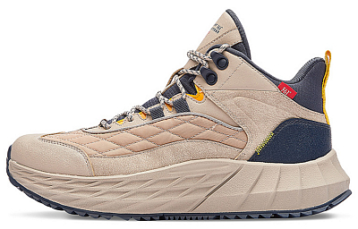 361° Sand Chasing Cushioning Wear-Resistant Mid-Top Running Shoes Men's Light Bone