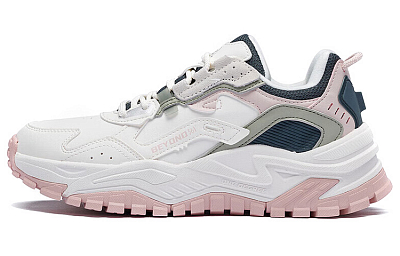 361° Abrasion Resistant Slip Resistant Low Top Sports Casual Shoes Women's White Gray