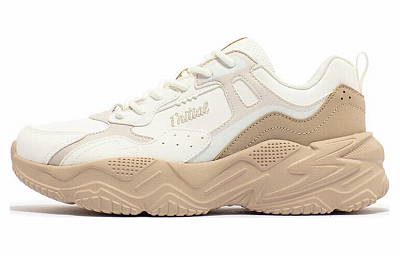 361° Ode Wear-Resistant Low-Top Chunky Sneakers Women's Feather White