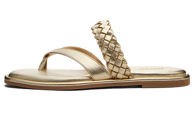 MICHAEL KORS Slide Slippers Women's Gold