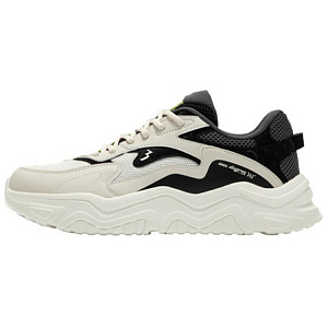 361° Cushioning Wear-Resistant Low-Top Casual Shoes Men's White Black