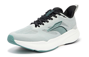 361° Semi-Time Run PRECIOUS Cushioning Anti-Slip Wear-Resistant Breathability Low-Top Running Shoes Men's Gray Cyan 1 3000582