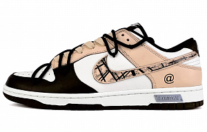 Nike Dunk Cushioned Wear-Resistant Slip-Resistant Low-Top Skateboard Shoes Women's Flesh 1 3000628
