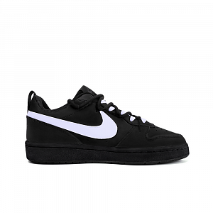 Nike Court Borough Non slip Lightweight Low Top Skateboard Shoes GS Black Purple 1 3000688
