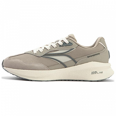 361° Long Wind 4 Durable Breathable Low-Top Casual Shoes Men's Gray Beige