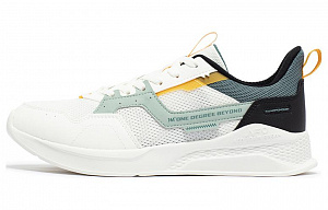 361° Lightweight Comfort 1.0 Cushioning Abrasion Resistant Breathable Low Top Casual Shoes Men's White Black