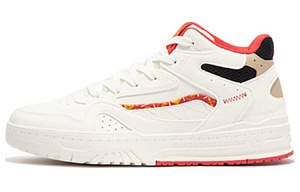 361° Anti-Slip Wear-Resistant High-Top Skateboard Shoes Men's White Red