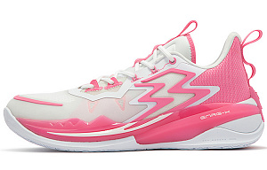 361° Big3 3.0 Durable Cushioning Low-Top Performance Basketball Shoes Men's White Pink