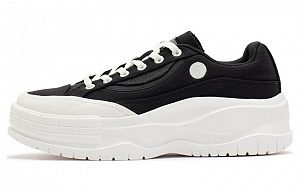 361° Anti Slip Wear Resistant Low Top Skateboard Shoes Women's Black White