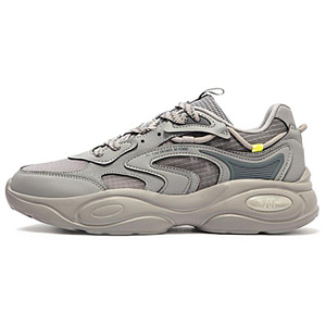 361° Cushioning Wear-Resistant Low-Top Casual Shoes Men's Gray
