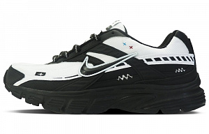 Nike Initiator Cushioning Anti-Slip And Wear-Resistant Low-Top Running Shoes Men Black White