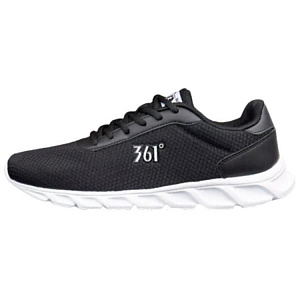361° Cushioning Wear-Resistant Low-Top Running Shoes Men's Black White