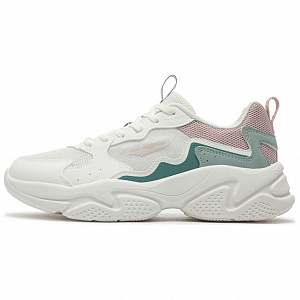 361° Anti-Slip Wear-Resistant Low-Top Casual Shoes Women's White Green