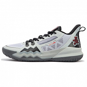 361° Wear-Resistant Slip-Resistant Low-Top Basketball Shoes Men's Gray Black