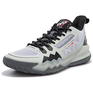 361° Wear-Resistant Slip-Resistant Low-Top Basketball Shoes Men's Gray Black 1 3001706