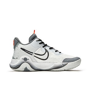 Nike Trey 5 Da Vinci Custom Shadow Gray Slip-Resistant Mid-Top Basketball Shoes Unisex Gray White Asian Version 1 3001715