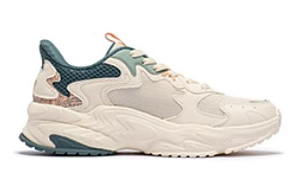 361° Cushioning Wear-Resistant Low-Top Casual Shoes Women's White Green 1 3001758