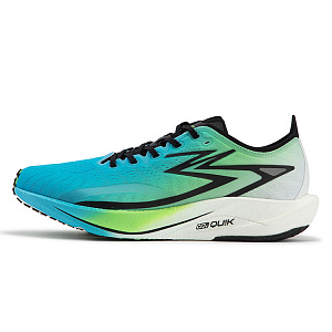 361° Speed Team Cushioning Anti-Slip Wear-Resistant Breathability Low-Top Training Running Shoes Men's Blue Green