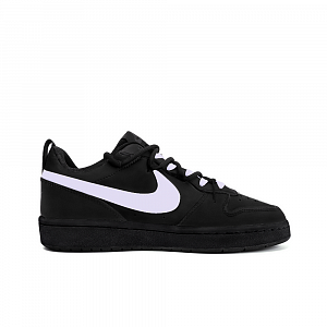 Nike Court Borough Non slip Lightweight Low Top Skateboard Shoes Women's Black Purple 1 3001800