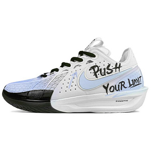 Nike Air Zoom G.T. Cut 3 EP Cushioning Anti-Slip And Wear-Resistant Low-Top Basketball Shoes Unisex White Blue