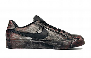 Nike Court Royale Blood Shadow Anti-Slip Wear-Resistant Low-Top Skateboard Shoes Unisex Black Red 1 3001841