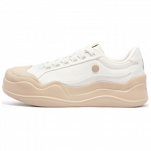 361° Not Duck Non slip Lightweight Low Top Skateboard Shoes Women's White Apricot